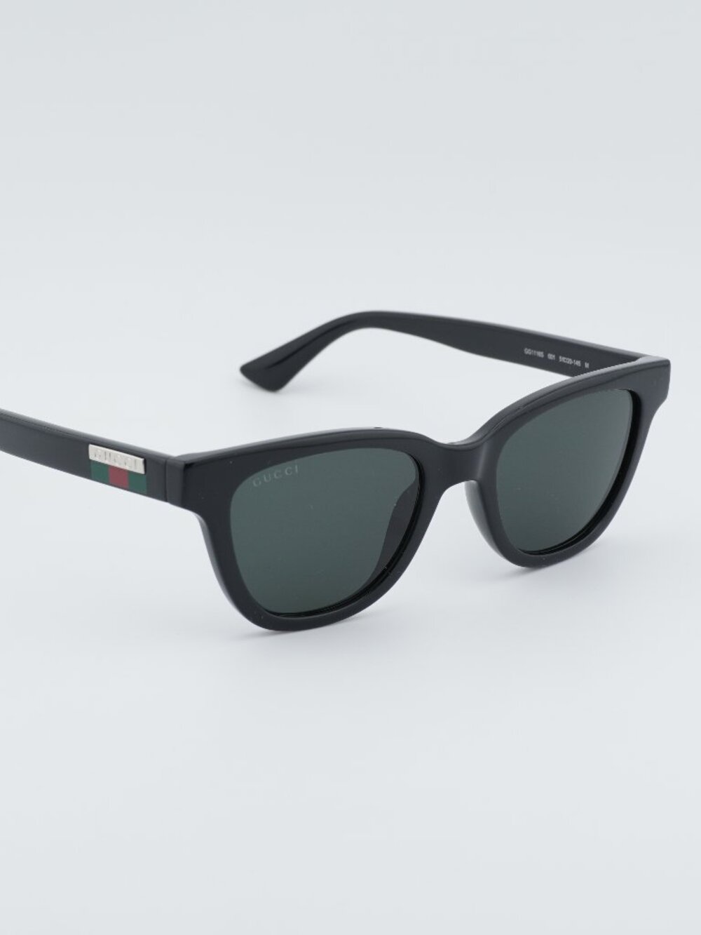 Gucci GG1116S 001 Unisex Sunglasses Black Square Frame, Grey Lenses